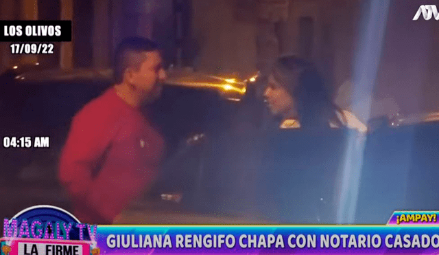 Guliana Rengifo y Paul Pinedo estarían en una relación. Foto: captura de pantalla Magaly TV.