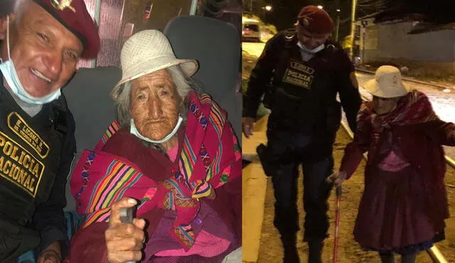 Abuelita se encontraba desorientada. Foto: PNP