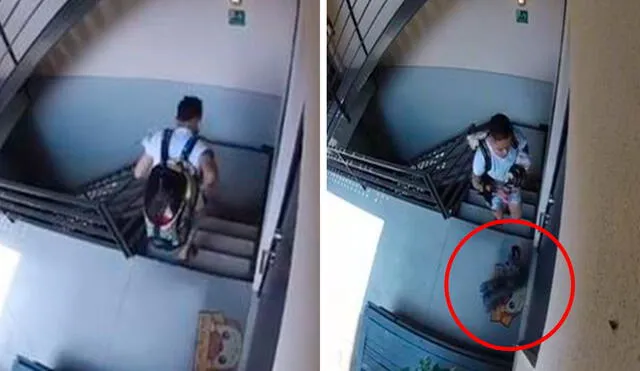Una cámara de seguridad registró el preciso momento en que él evacuó de su edificio junto a sus queridas mascotas. Foto: composición LR/TikTok/@jacob_israelkkp