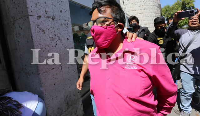 El postulante fue intervenido al pasar el mediodía. Foto: Alexis Choque/ URPI-LR
