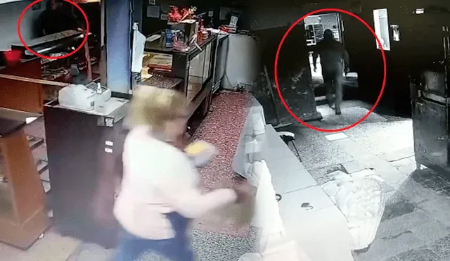 La víctima fue asesinada alrededor de las 6.20 a. m. dentro de una panadería, negocio donde trabajaba. Foto: captura de Clarín