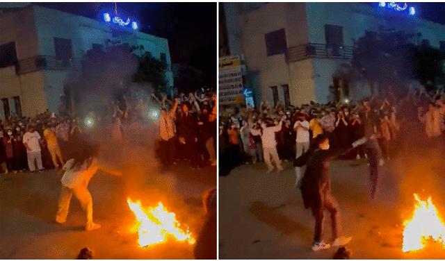 Las mujeres iraníes celebraban cada vez que se incineraba un hijab. Foto: captura de Twitter / @pouriazeraati