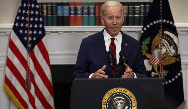 "Estamos trabajando con México y con otros países para ver si podemos parar el flujo (migratorio)", manifestó Joe Biden a la prensa local. Foto: AFP