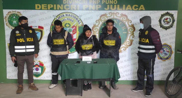 Puno. Intervención dejó tres personas detenidas en La Rinconada. Foto: PNP