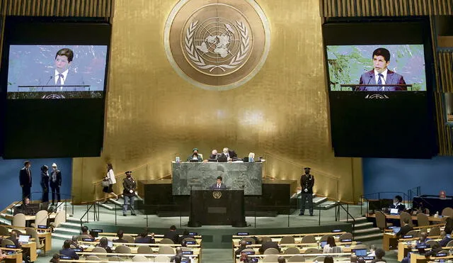 Foro. En la Asamblea General de la Organización de las Naciones Unidas, el presidente peruano aprovechó para pronunciarse sobre la coyuntura mundial. Foto: difusión