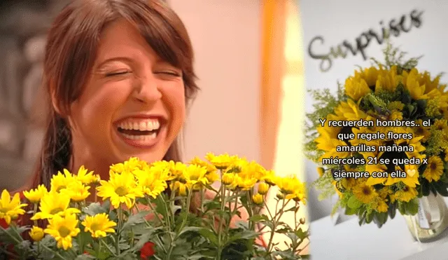 La nueva tendencia en Tik Tok es regalar flores amarillas. ¿Qué tiene que ver esto con "Floricienta"? Foto: Floricienta / Tik Tok