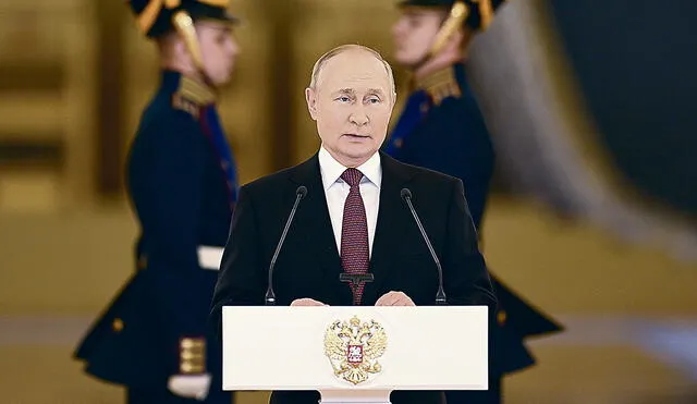 Movilización. El mandatario Putin moviliza tropas y amenaza con el arsenal nuclear ruso. Foto: EFE