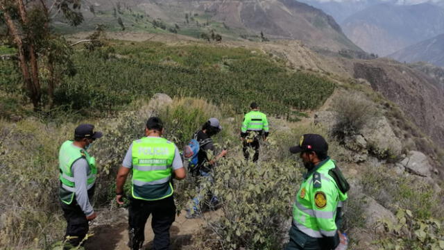 Búsqueda. En la zona hay un reducido grupo de policías buscando a la turista Natacha. Padres están en el Valle del Colca. Foto: difusión