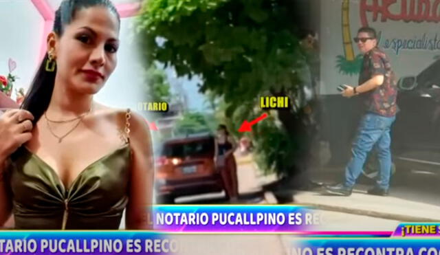 Notario vinculado con Giuliana Rengifo es grabado con joven a la que presentó como su novia en Tarapoto. Foto: captura/ATV