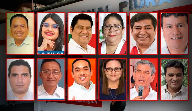 Doce candidatos aspiran a convertirse en la máxima autoridad de la región Piura. Foto: Composición La República