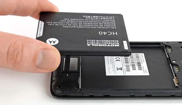 Los móviles modernos integran una batería sellada que viene adherida al cuerpo electrónico del dispositivo. Foto: AndroidAyuda