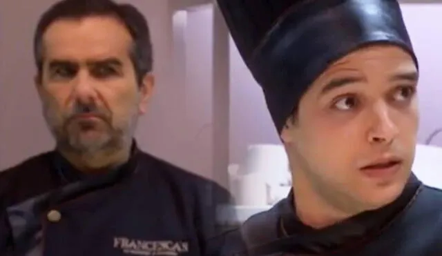 Giovanni Ciccia y Franco Penanno en tensa escena de "Al fondo hay sitio", temporada 9. Foto: composición/captura de América TV