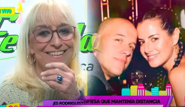 Regina Alcóver reconoció que un divorcio no es fácil y le deseó la felicidad del mundo a la exesposa de Gian Marco. Foto: captura/Willax