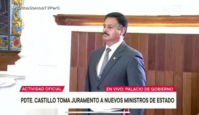 Nuevo ministro de Defensa. Foto: captura TV Perú