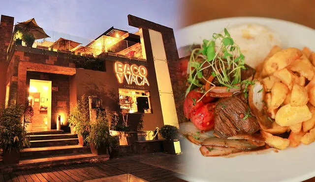 Baco y Vaca es un restaurante especializado en cortes Angus Prime y vinos. Foto: composición LR/Baco y Vaca - IG/Tripadvisor