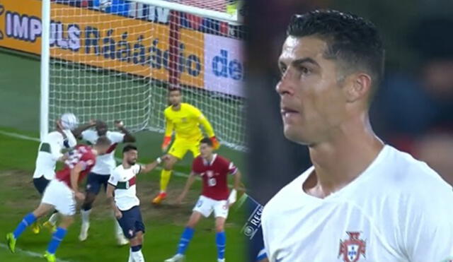 Cristiano Ronaldo tuvo suerte de que el lanzador del penal la mandó fuera de la cancha. Foto: captura de ESPN