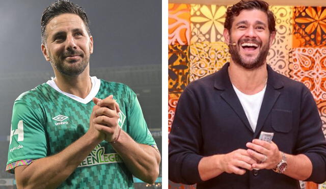 Yaco Eskenazi no se perdió el duelo de despedida de Claudio Pizarro. Foto: Werder Bremen/Instagram Yaco Eskenazi