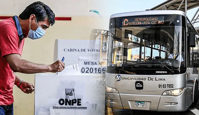 Este 2 de octubre, podrás desplazarte a tu local de votación con mayor facilidad usando los servicios del Metropolitano o de los Corredores Complementarios. Foto: composición lr/La República/ATU