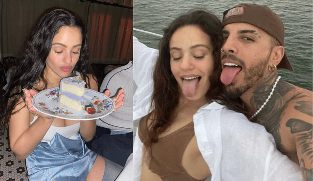 Rauw Alejandro y Rosalía celebran el cumpleaños de la española en Nueva York. Foto: composición LR/ @rosalía/Instagram