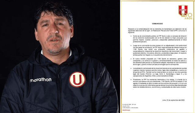 Jean Ferrari cree que la FPF no respeta el "juego limpio". Composición LR/Universitario de Deportes/FPF
