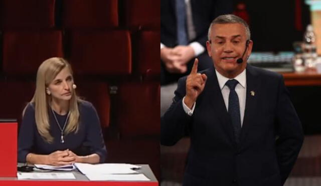 Josefina Townsend y Daniel Urresti fueron protagonistas de un tenso momento durante el debate municipal 2022. Foto: captura/debate 2022