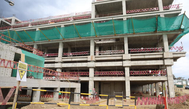 Hospital de Cascas tiene un avance de obra de 26%. Foto: GORE