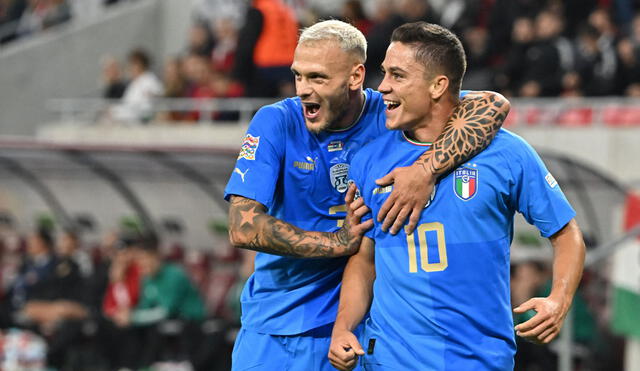 Italia consiguió una importante victoria ante Hungría de visita y se metió a la Final Four de la UEFA Nations League. Foto: @EURO2024