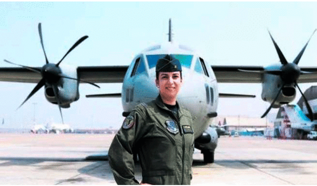 La capitana Fiorella Sponsa alentó a todas las mujeres del país a unirse a la Fuerza Aérea del Perú. Foto: FAP