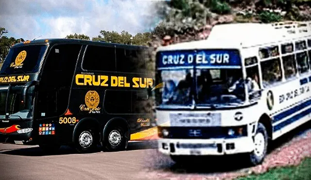 La empresa Cruz del Sur se originó en Arequipa y solo cubría cuatro rutas en todo el Perú. Foto: composición LR/Yupak/ Cruz del Sur/Facebook