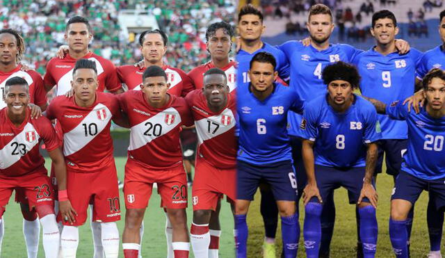 Perú vs. El Salvador se enfrentan este martes 27 de septiembre en los Estados Unidos por un amistoso. Foto: composición GLR/FPF/El Salvador