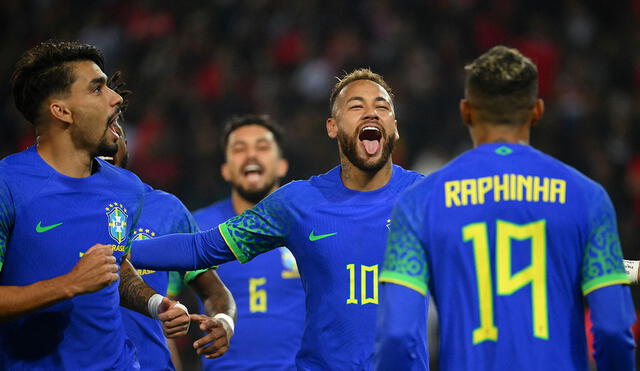 Brasil se da un paseo contra Túnez previo a su debut en el Mundial Qatar 2022. Foto: AFP