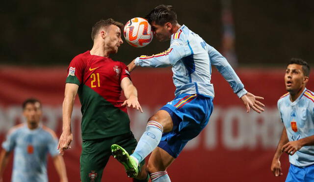 Portugal y España se enfrentaron en la última fecha de la UEFA Nations League. Foto: EFE