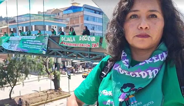 Cusco, banderolazo por el aborto legal y seguro. Foto: Facebook