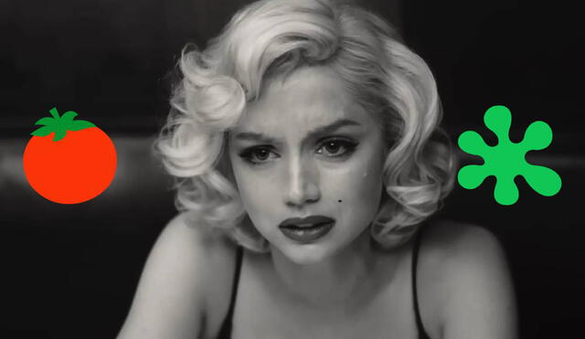 Ni la actuación de Ana de Armas ni sus aspectos visuales han podido salvar a "Blonde", película que retrata de manera ficticia la vida de Marilyn Monroe. Foto: composición/ Netflix/Rotten Tomatoes