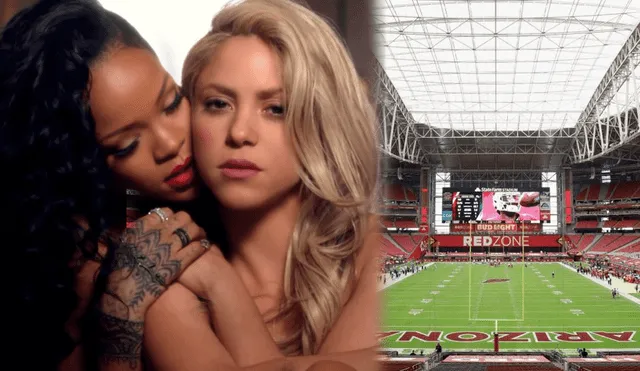 Super Bowl: ¿Rihanna cantaría con Shakira? Foto: composición LR/ captura de YouTube / AFP