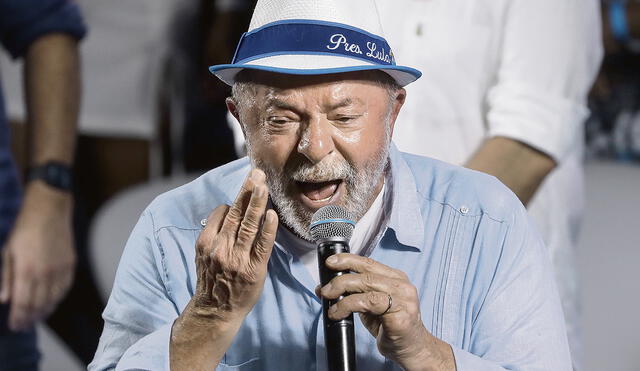 Con el sombrerito. Candidato izquierdista Lula da Silva. Foto: difusión