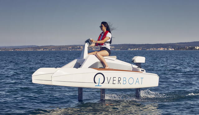 Así luce Overboat F, la moto acuática 'voladora'. Foto: NauticExpo