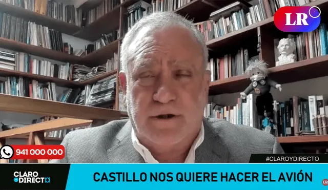 Augusto Álvarez Rodrich habla sobre la polémica de Pedro Castillo y el avión presidencial. Foto: captura de Youtube.