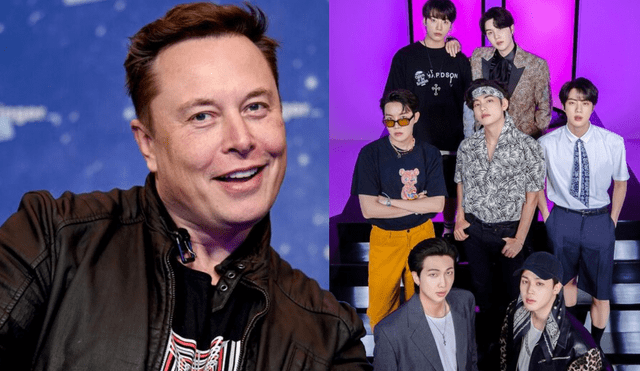 Millonario Elon Musk alabó al grupo de k-pop BTS y reveló su intención de adquirir la banda coreana. Foto: composición LR/Hybe/Naver