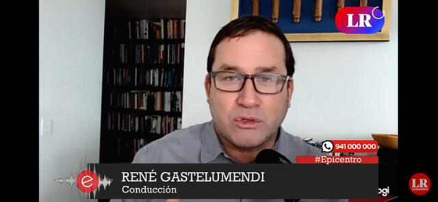 René Gastelumendi habla sobre las últimas noticias de la coyuntura política del país. Foto: captura de Youtube.