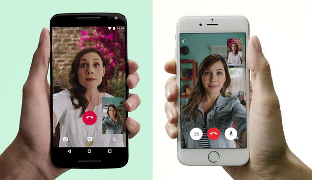 Las videollamadas de WhatsApp están disponibles en Android y iPhone. Foto: WhatsApp