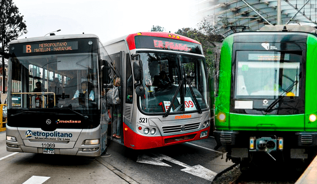 Revisa los horarios de funcionamiento que tendrán el Metropolitano, Corredores y Metro de Lima este 2 de octubre. Foto: composición LR/Andina