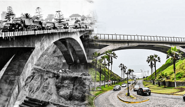El puente Villena fue nombrado en homenaje al exalcalde de Miraflores Eduardo Villena Rey. Foto: composición LR/Facebook/El Peruano
