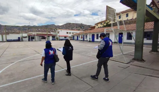 Inspección a locales de votación en Cusco. Foto: Defensoría del Pueblo