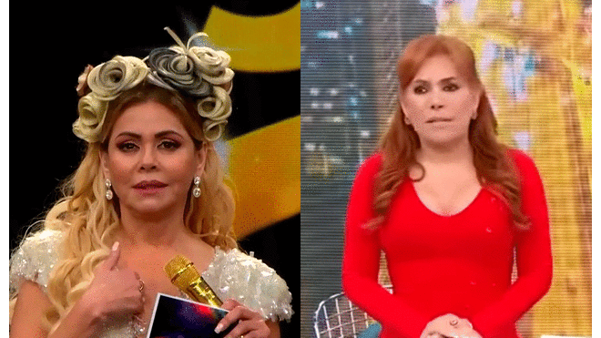 Gisela Valcárcel arremete contra Magaly Medina. Foto: composición LR/América TV/ATV
