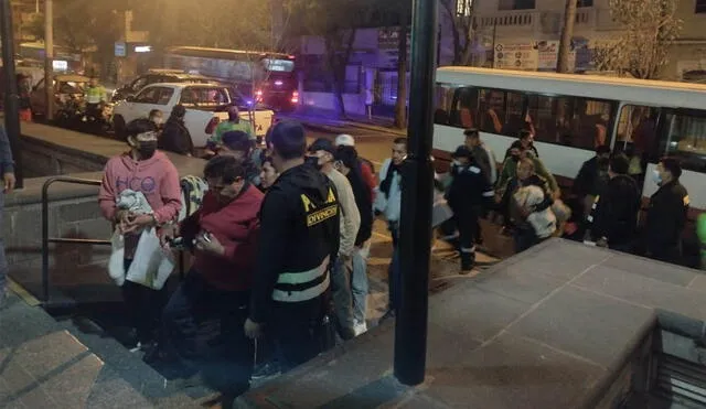 Los ciudadanos detenidos fueron trasladados a la sede de la Divincri en Arequipa. Foto: PNP