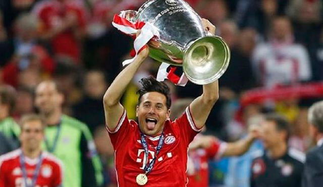 Claudio Pizarro ganó la Champions League 2012-13 con el Bayern Múnich. Foto: EFE
