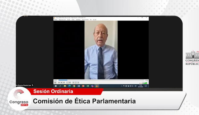 Abogado de Wilmar Elera afirma que congresista considera que sentencia en su contra no está "arreglada a ley". Foto: captura de canal del Congreso