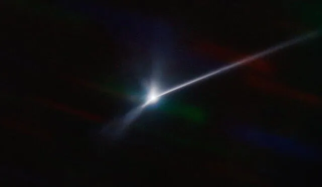 Imagen de Dimorphos tomada dos días después del impacto de la nave DART por el Telescopio de Investigación Astrofísica del Sur, ubicado en Chile. Foto: NOIRLAB NSF