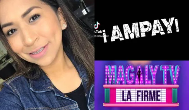 Nathaly Julca narra los ampays de Magaly Medina en "Magaly TV, la firme". Foto: composición/ Nathaly Julca/ Facebook/ ATV